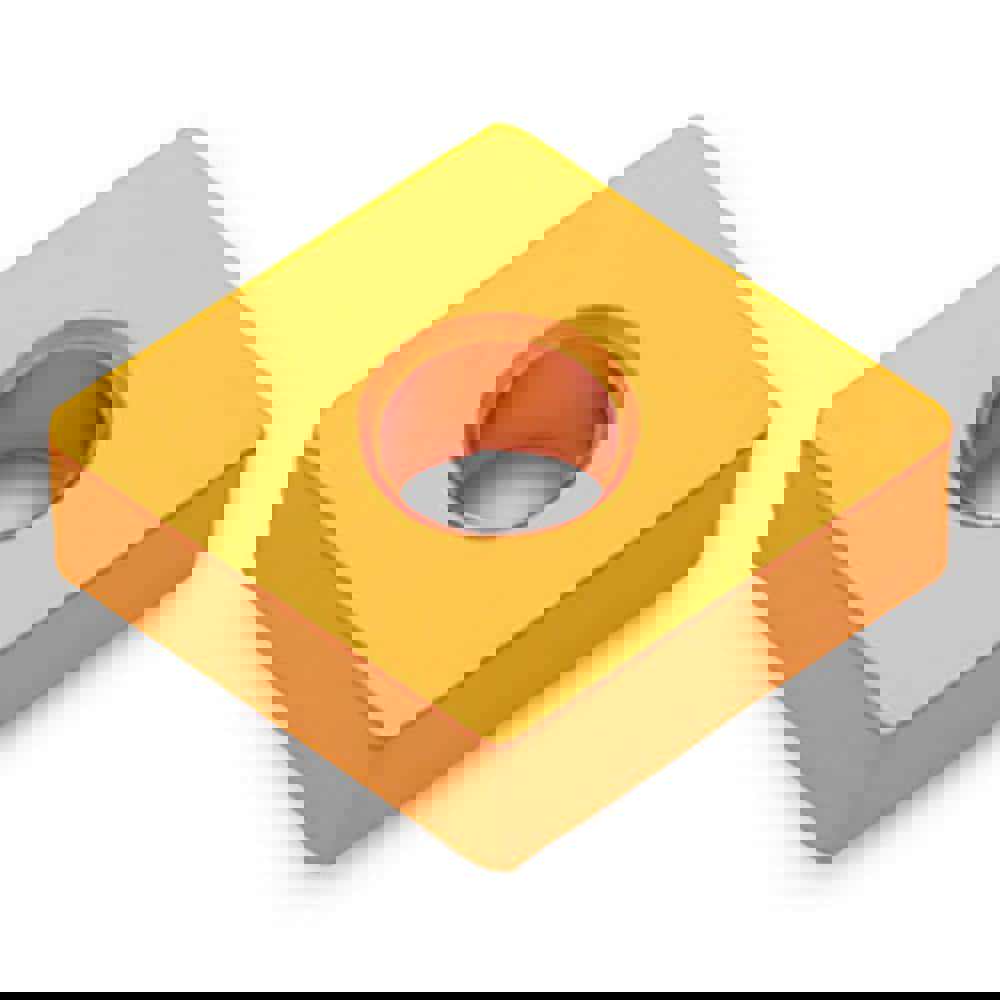Turning Inserts; Relief Angle: 0 ; Corner Radius (Decimal Inch): 0.0160 ; Included Angle: 80.0 ; Manufacturer Grade: TT7015 ; Coating/Finish: TiN; TiCN; Al2O3 ; Wiper Edge: No